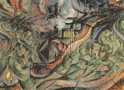 Umberto Boccioni State of Mind II The Farewells (mk09) France oil painting art